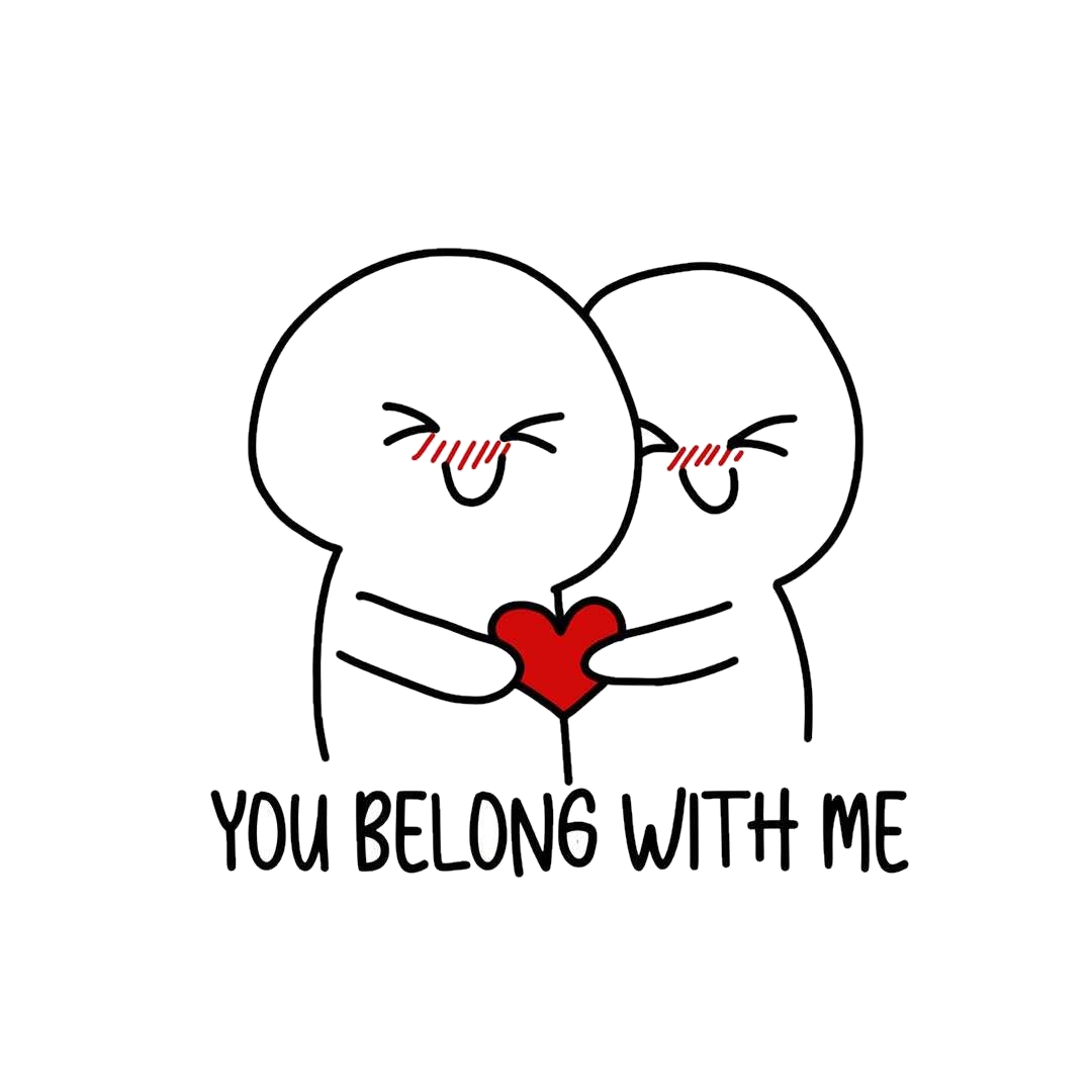 You Belong With Me Sticker